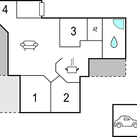 3 Bedroom Awesome In Holiday home